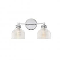 Savoy House Meridian M80034CH - 2-Light Bathroom Vanity Light in Chrome