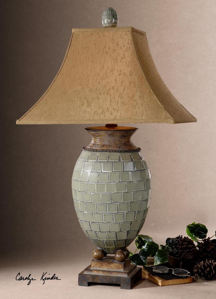 One Light Chesnut Brown Table Lamp