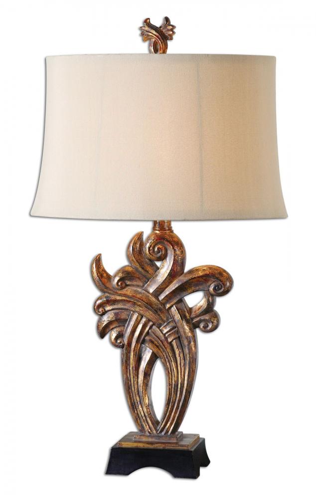 One Light Gold Table Lamp