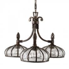 Uttermost 21046 - Uttermost Galeana 3 Light Iron Chandelier