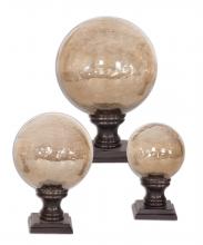 Uttermost 19563 - Uttermost Lamya Glass Globe Finials, Set/3