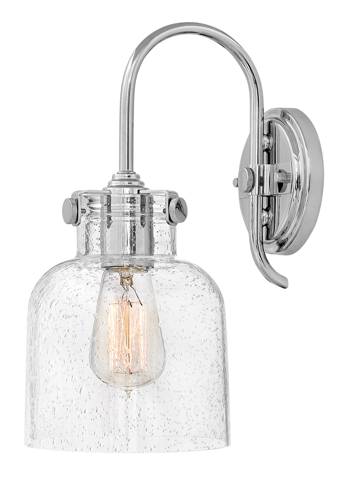 Cylinder Glass Single Light Sconce