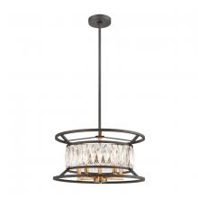 ELK Home 11185/5 - Starlight 5-Light Chandelier in Charcoal with Clear Crystal