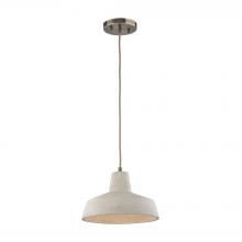 ELK Home 45332/1 - Urban Form 1-Light Mini Pendant in Black Nickel with Natural Concrete Shade