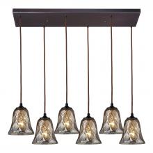 ELK Home 46000/6RC - Darien 6 Light Pendant In Oiled Bronze And Mercu