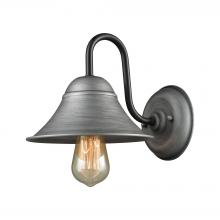 ELK Home 65205/1 - Binghamton 1 Light Wall Sconce in Weathered Zinc and Oil Rubbed Bronze
