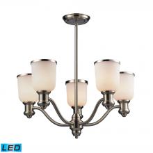 ELK Home 66163-5-LED - Brooksdale 5 Light LED Chandelier In Satin Nicke