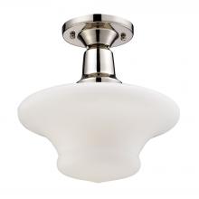 ELK Home 66234-1 - Barton 1 Light Semi Flush in Polished Nickel