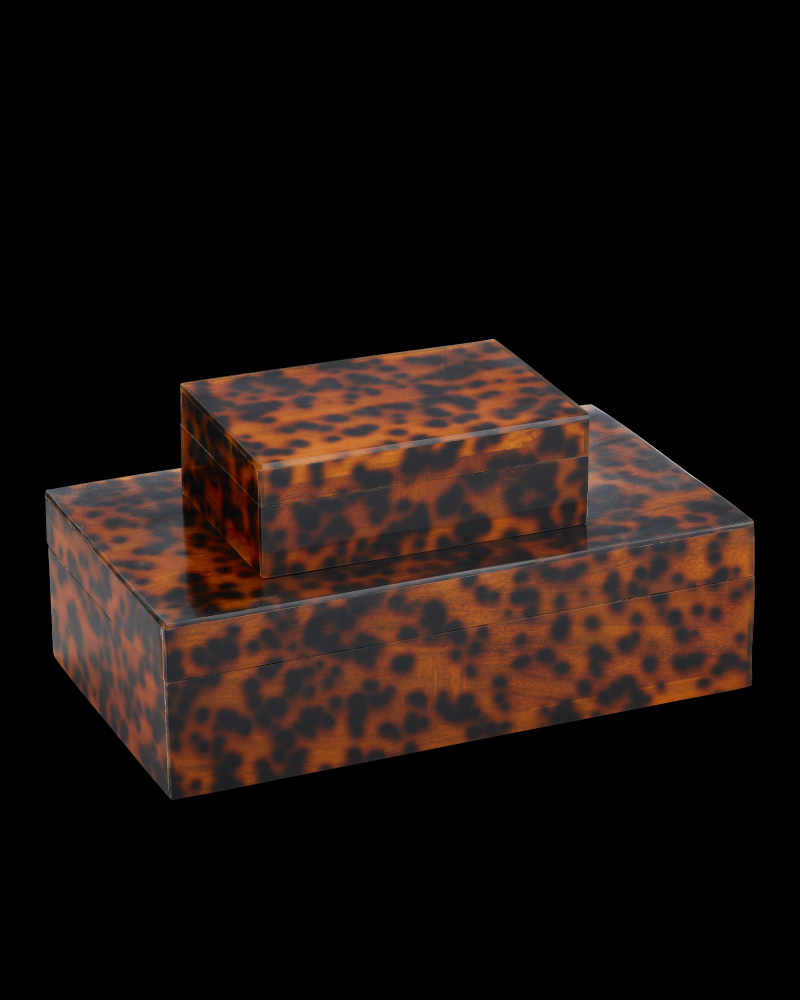 Faux Tortoise Box Set of 2