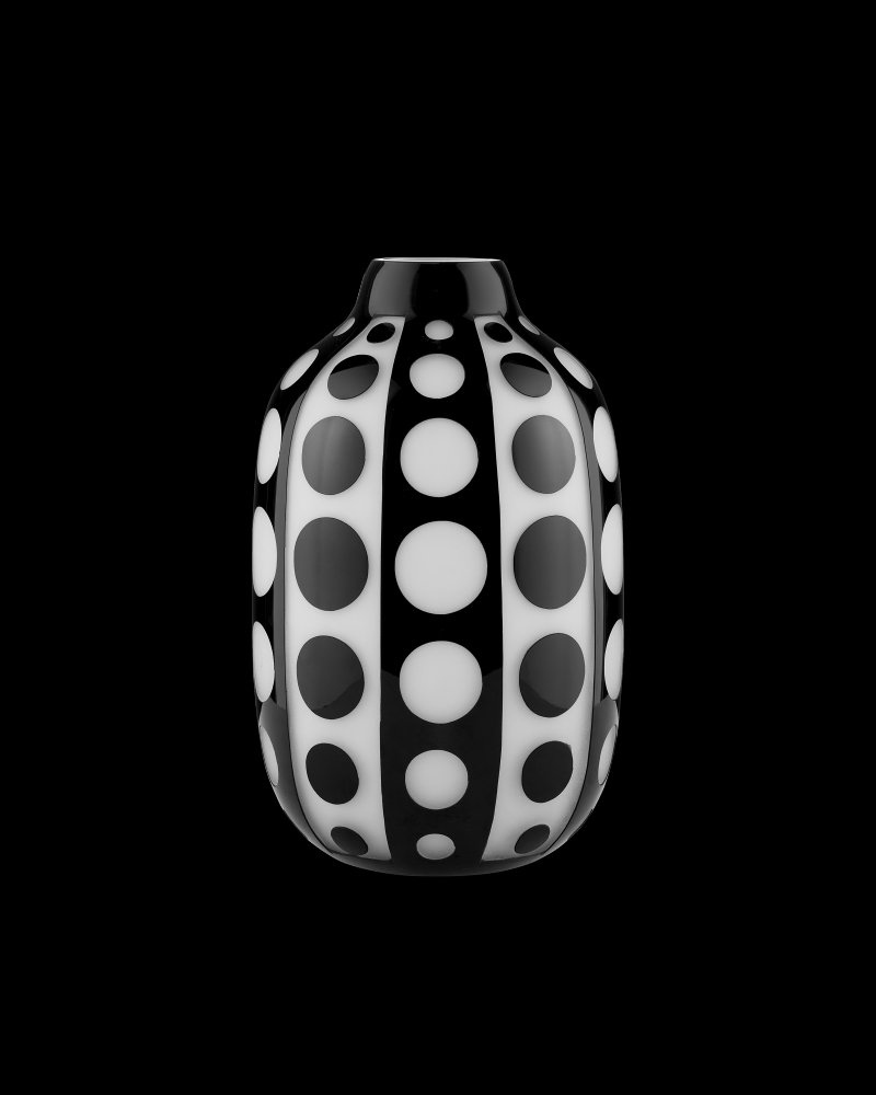 Cicero Medium Black & White Vase