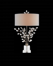 Currey 6000-0727 - Forget-Me-Not Silver Table Lamp