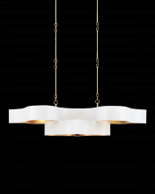 Currey 9000-0854 - Grand Lotus Oval White Chandelier