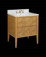 Currey 3800-0010 - Santos 28" Sea Sand Vanity with Rectangular Undermount Sink