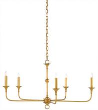 Currey 9000-0369 - Nottaway Small Gold Chandelier