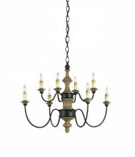 Currey 9181 - Black Up Chandelier